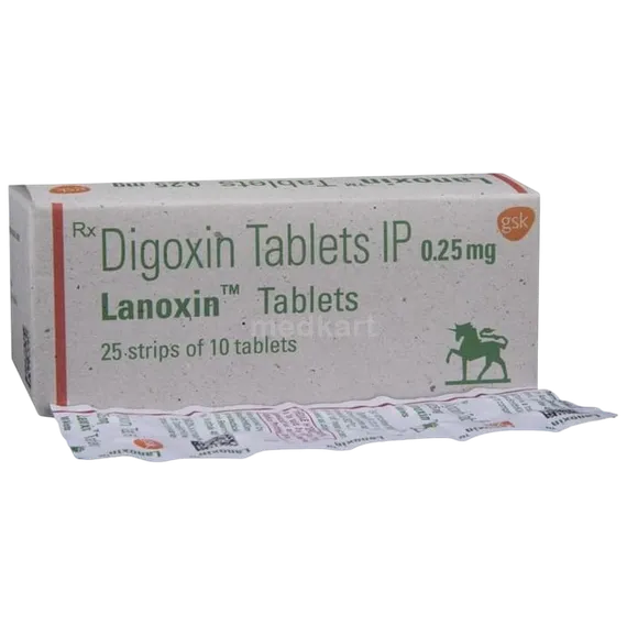 lanoxin 0.25mg tablet 10's